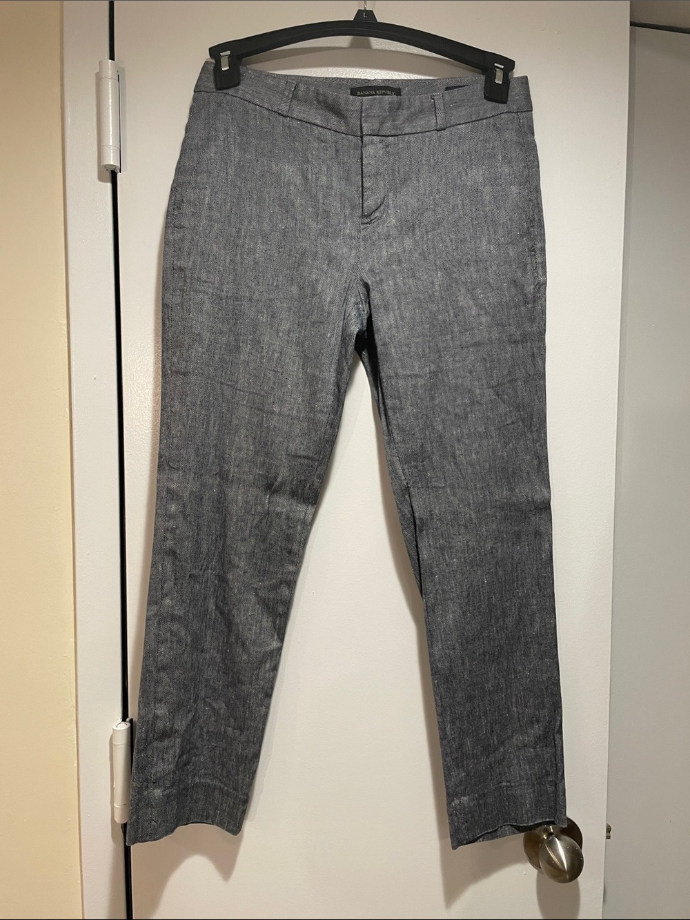 Banana Republic Gray Cropped Slim Pants